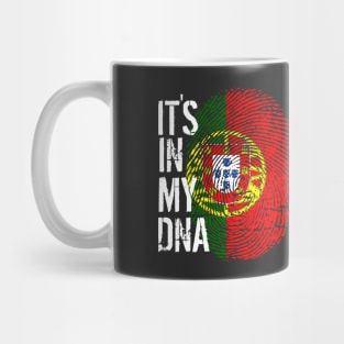 Portugal Flag Fingerprint My Story DNA Portuguese Mug